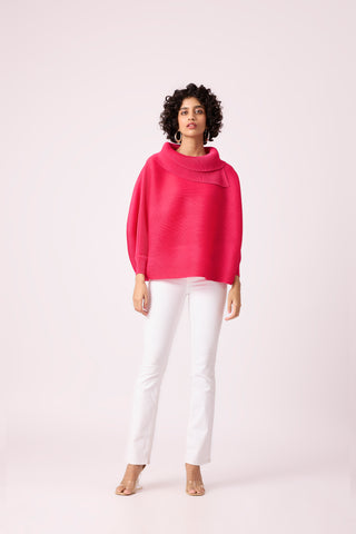 Sloane Batwing Top - Fuschia