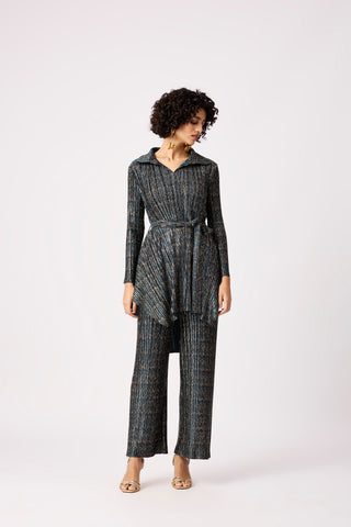 Cathy Metallic Set - Teal & Gold