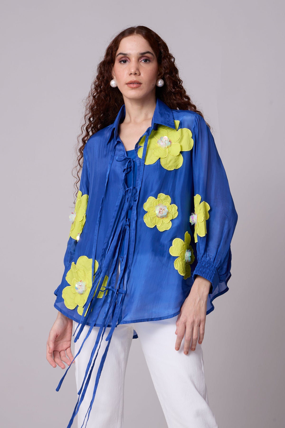 Jolie Shirt - Azure Blue