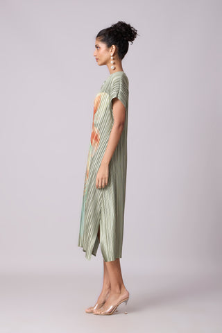 Dahlia Satin Dress - Pale Green