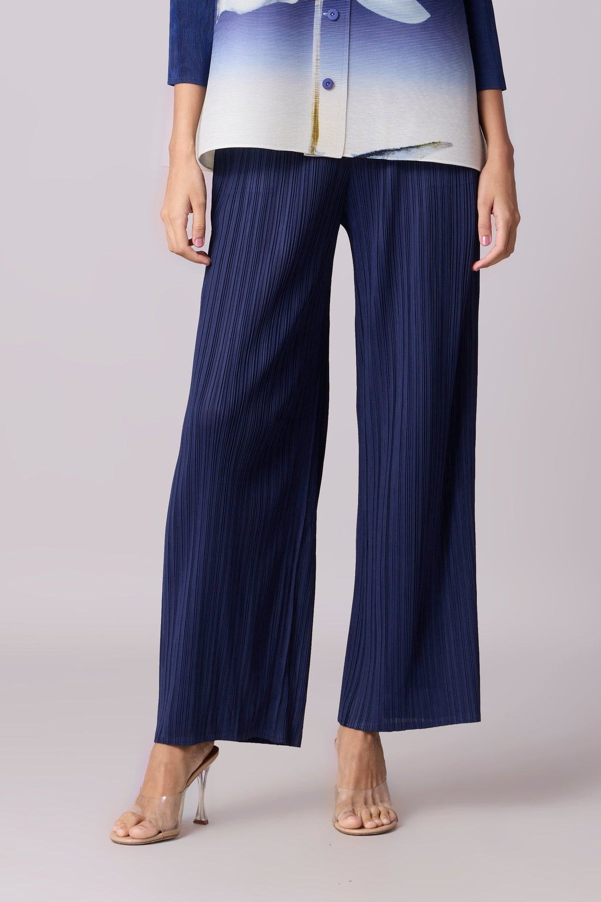 Cate Pipe Pants - Navy