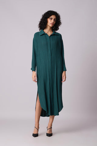 Catherine Shirt Dress - Teal