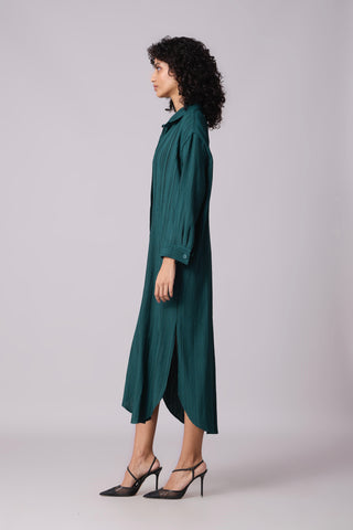 Catherine Shirt Dress - Teal