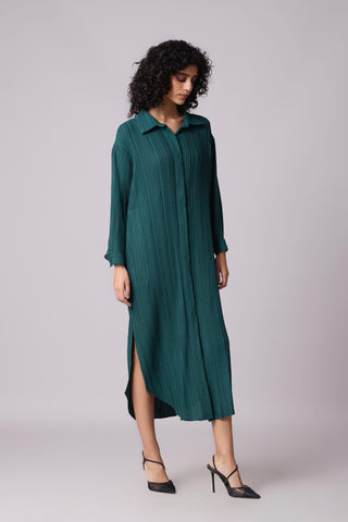 Catherine Shirt Dress - Teal