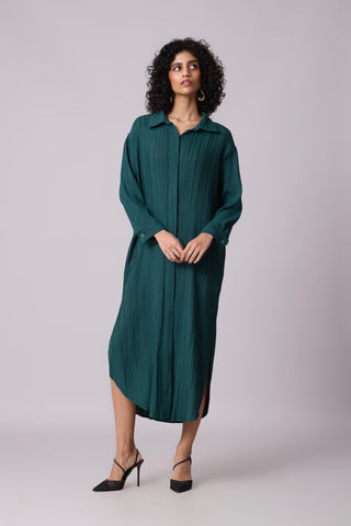 Catherine Shirt Dress - Teal