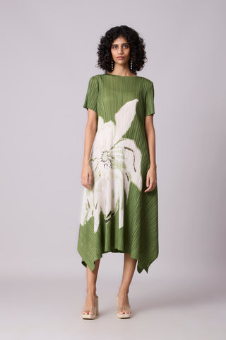 Vittoria Dress - Basil Green