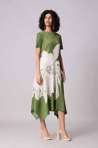 Vittoria Dress - Basil Green