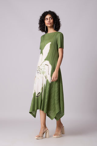 Vittoria Dress - Basil Green