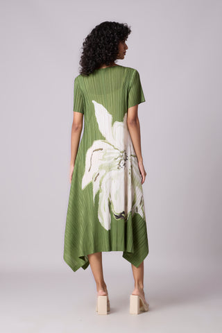 Vittoria Dress - Basil Green