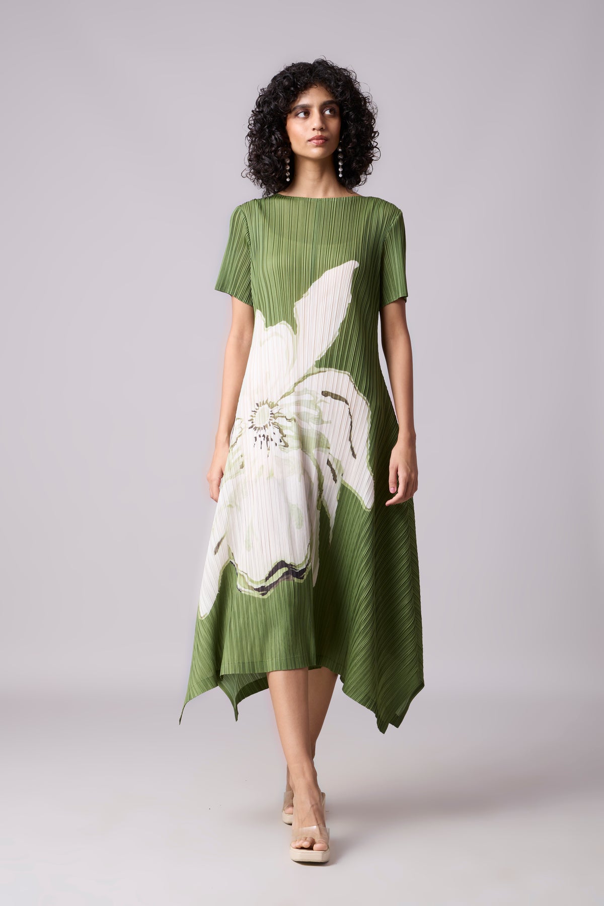 Vittoria Dress - Basil Green