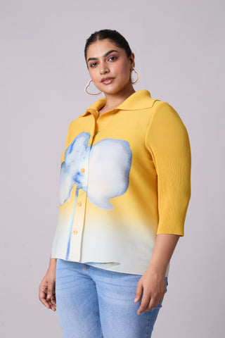 Edith Floral Shirt - Yellow