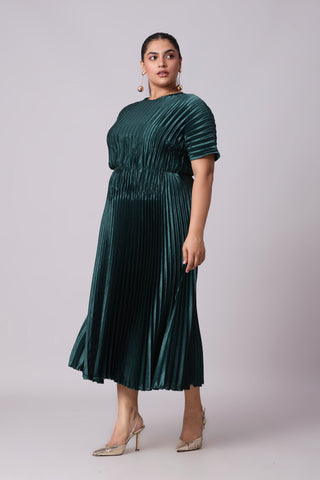 Ivana Dress - Teal Green