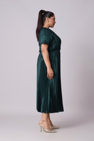 Ivana Dress - Teal Green