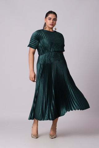 Ivana Dress - Teal Green