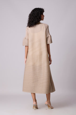 Paulina Midi Dress - Beige