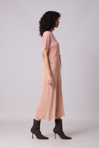 Elsie Cape Dress - Pink