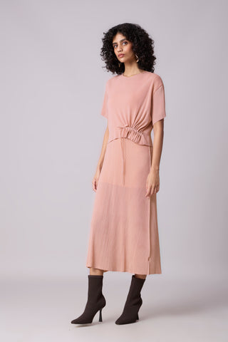 Elsie Cape Dress - Pink