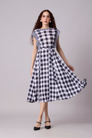 Neve Dress - Monochrome