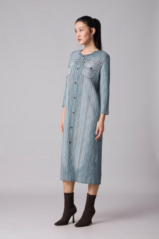 Arizona Shift Dress - Denim Wash Blue