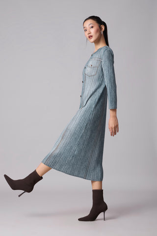 Arizona Shift Dress - Denim Wash Blue