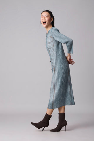 Arizona Shift Dress - Denim Wash Blue