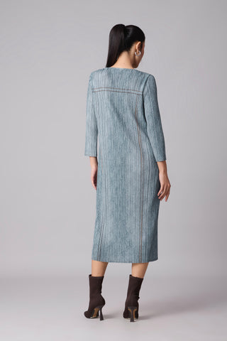 Arizona Shift Dress - Denim Wash Blue