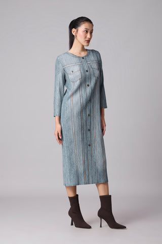 Arizona Shift Dress - Denim Wash Blue