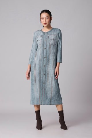 Arizona Shift Dress - Denim Wash Blue