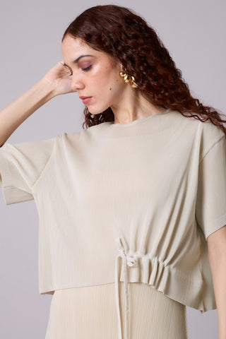 Elsie Cape Dress - Off White