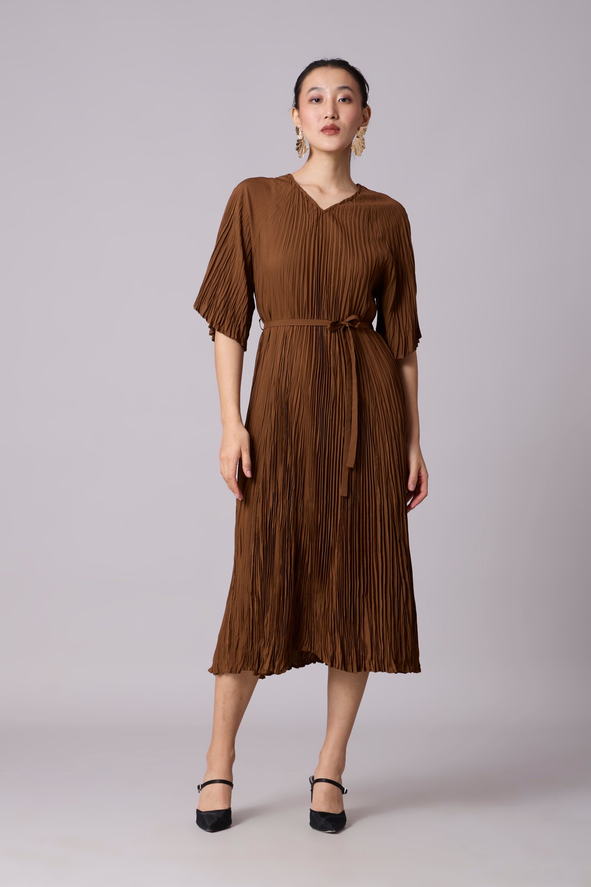 Adelina Dress - Brown