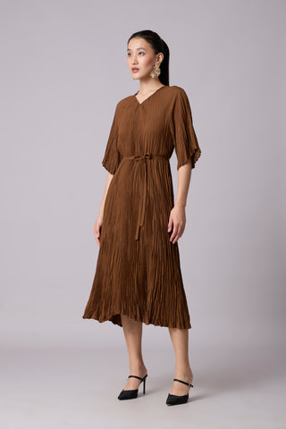 Adelina Dress - Brown