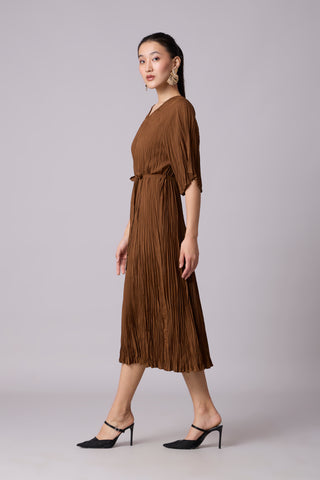 Adelina Dress - Brown