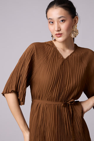 Adelina Dress - Brown