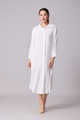 Catherine Shirt Dress - White