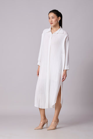 Catherine Shirt Dress - White