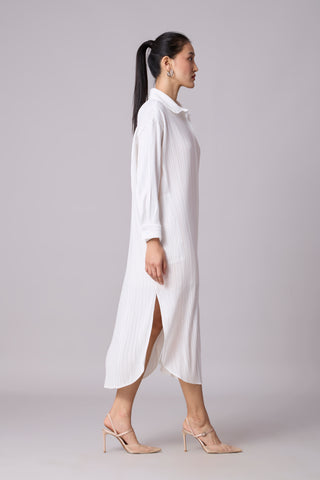 Catherine Shirt Dress - White