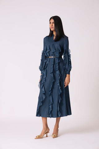Zilia Dress - Slate Blue