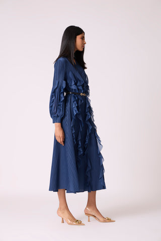 Zilia Dress - Slate Blue
