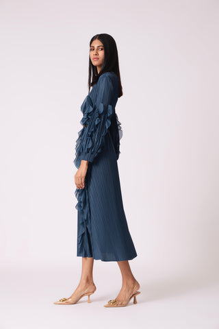 Zilia Dress - Slate Blue