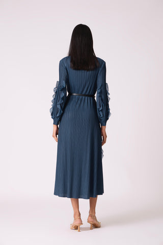 Zilia Dress - Slate Blue