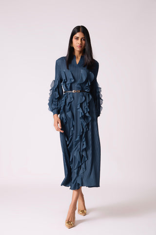 Zilia Dress - Slate Blue
