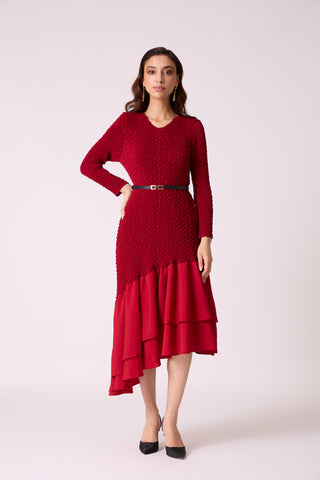 Odessa Dress - Dark Maroon
