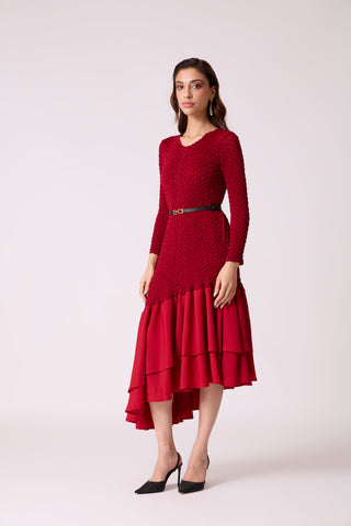 Odessa Dress - Dark Maroon