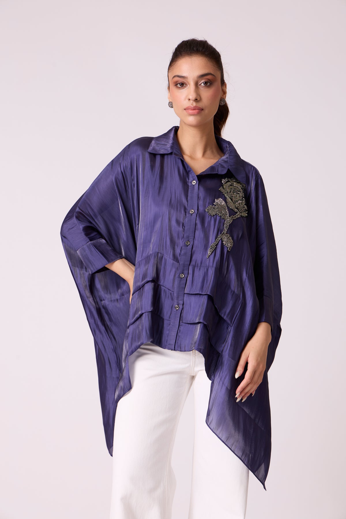Allegra Shirt - Deep Blue