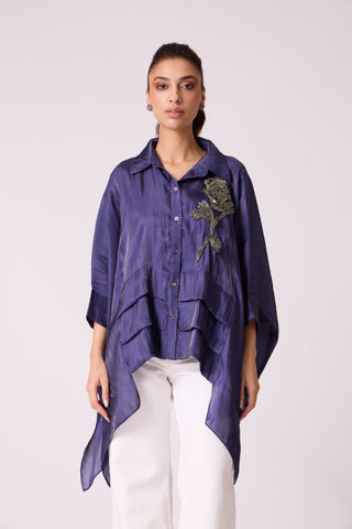 Allegra Shirt - Deep Blue