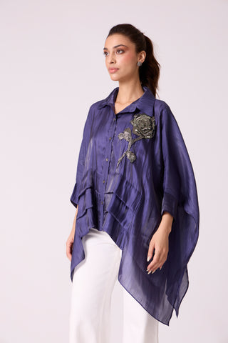 Allegra Shirt - Deep Blue