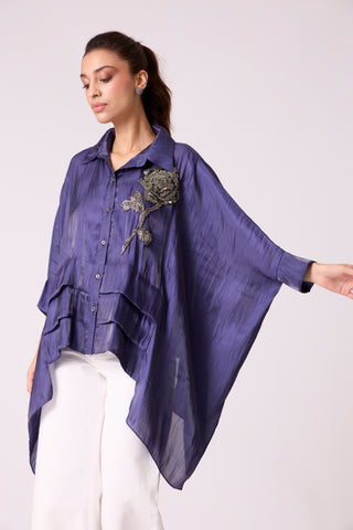Allegra Shirt - Deep Blue