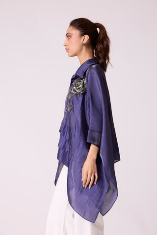 Allegra Shirt - Deep Blue