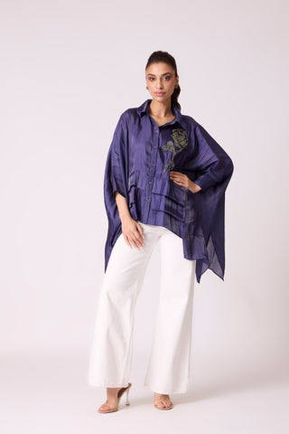 Allegra Shirt - Deep Blue