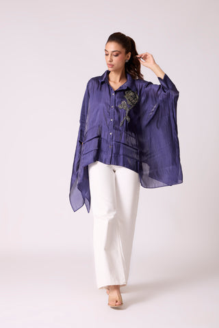 Allegra Shirt - Deep Blue